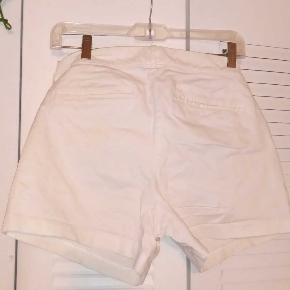 Women's  White Pixie Shorts - Picture 4 of 5